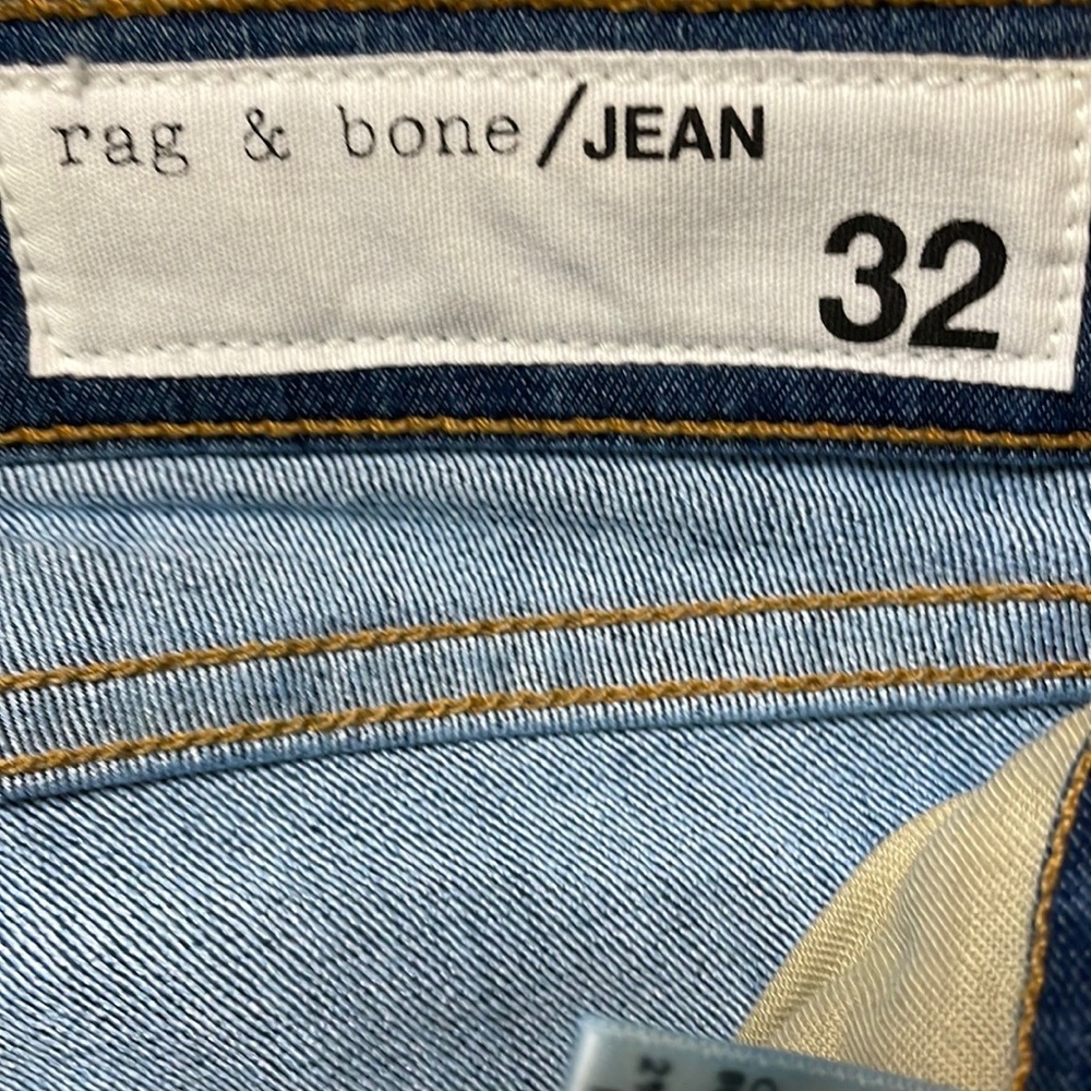 Rag & Bone Capri Distressed Skinny Leg Jeans in Collette size 32 NEW - Picture 4 of 4